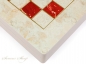 Preview: Luxus Backgammon Tavla Rote Marmor Optik XXL